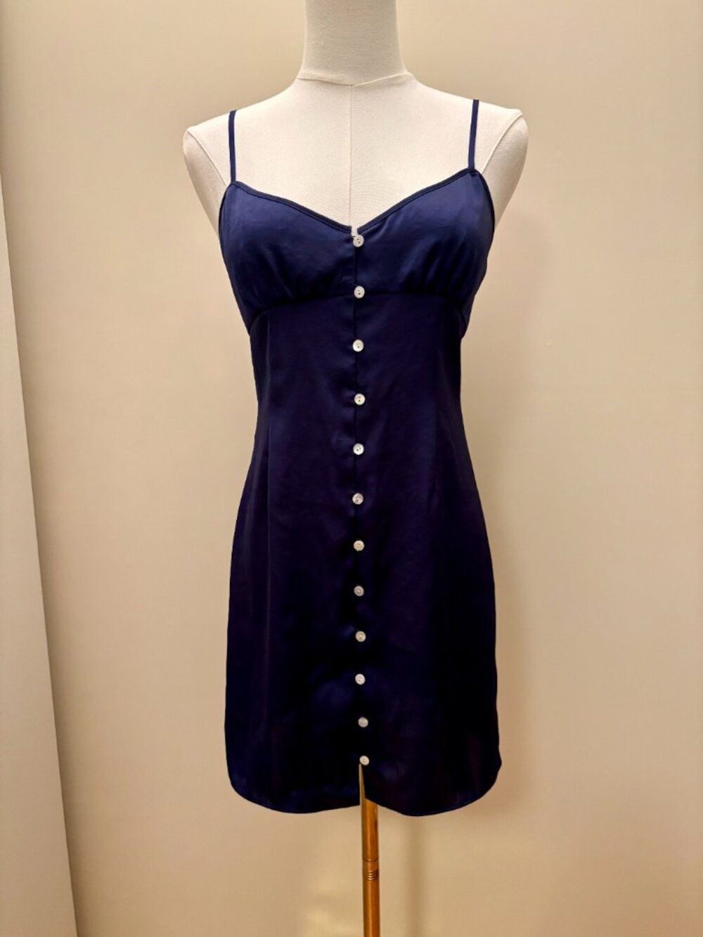 Aritzia Wilfred Blue Slip Dress